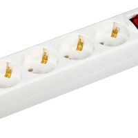 Удлинитель 5гн  5м c/з выкл ПВС 2500Вт 3х1мм² У05В IEK GENERICA (20)