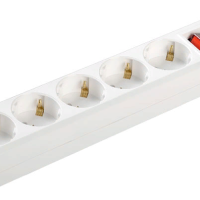 Удлинитель 5гнезд 5м заземление выключатель 3500Вт ПВС 3x1мм² IEK У05К (6)