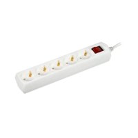 Удлинитель 5гнезд 7м заземление выключатель 2500Вт ПВС 3х1мм² Generica У05В (20)