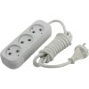 Удлинитель 3гнезда  2м без заземления ПВС 2200Вт 2x1мм² Smartbuy (50)