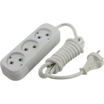 Удлинитель 3гнезда  2м без заземления ПВС 2200Вт 2x1мм² Smartbuy (50)