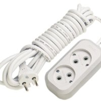 Удлинитель 2гнезда  2м без заземления 10А Makel (12/48)