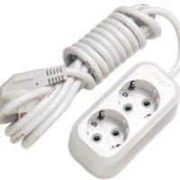 Удлинитель 2гнезда  2м с заземлением 16А Makel (12/48)