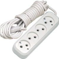 Удлинитель 4гнезда  3м без заземления 10А Makel (12)