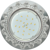 Светильник Ecola GX53 H4 Glass Круг с прозрачными стразами Корона (оправа хром)/фон зерк../центр.часть хром 52x120