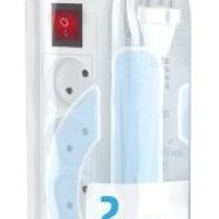 Удлинитель 5гнёзд 2м без заземления выключатель 2500Вт 2x0.75мм² Фотон 10-25S белый (20)*