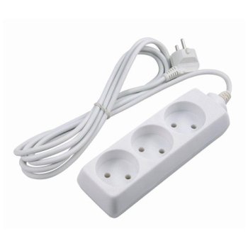 Удлинитель 3гнезда  1.5м без заземления 2200Вт 2x0.75мм² Volsten (40)*