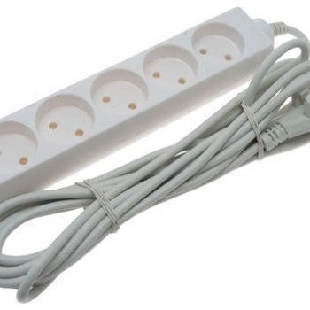 Удлинитель 5гнёзд  5м без заземления 2200Вт 2x0.75мм² Volsten (40)*
