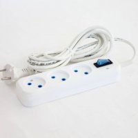 Удлинитель 3гнезда  3м выключатель ПВС 1300Вт 2х0.75мм² Р16-012 (35)