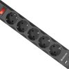 Сетевой фильтр Defender DFS-751 5гнёзд+USBx2 1.8м 2200Вт черный (30)