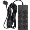 Сетевой фильтр Ippon BK-8-EU-5-10-B 8 гнёзд, 5м, 2200Вт, чёрный, коробка (1/6)