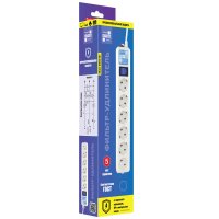 Сетевой фильтр Power Cube Pro 6гнёзд 1.9м 3500Вт белый (1/10)