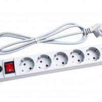 Сетевой фильтр Универсал 6гнёзд  1.8м ПВС 2200Вт 3x0.75мм² белый (30)