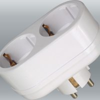 Двойник Toker 2Т2 16A с/з белый (50)