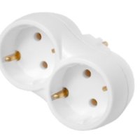 Двойник Светоприбор 16А с/з белый (48)