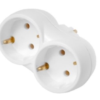 Двойник Светоприбор 16А с/з белый (48)