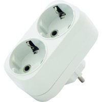 Двойник Универсал 16А с/з белый (50)