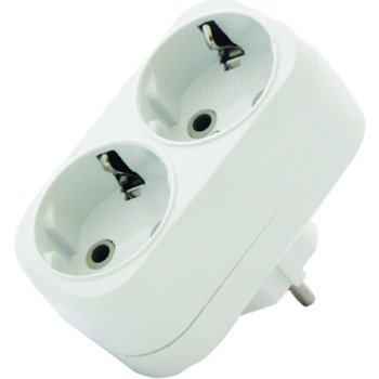 Двойник Универсал 16А с/з белый (50)