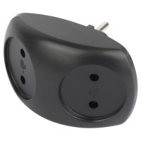 Двойник ЭРА Style 10А б/з черный (10)