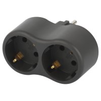 Двойник ЭРА Style 16А с/з черный (10)