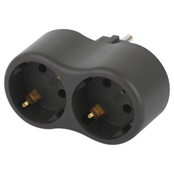 Двойник ЭРА Style 16А с/з черный (10)