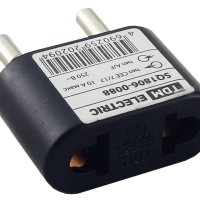 Переходник плоский TDM 10А черный (50)