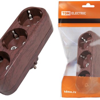 Тройник TDM 10A б/з линейный бук (10)