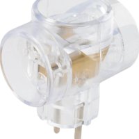 Тройник Toker 3T 6/10A б/з прозрачный (50)