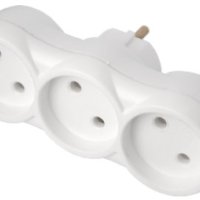 Тройник Светоприбор 16А б/з белый (9/36)