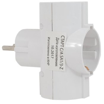 Тройник Старт 16А с/з SA1/3-Z (100)