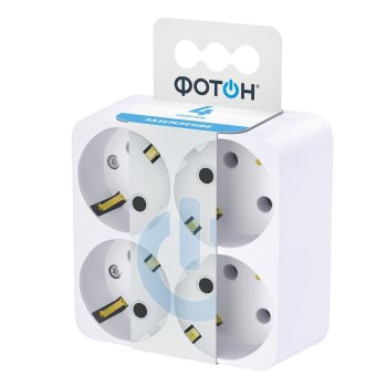 Четверник Фотон 16A с/з АМ 16-4Е белый (12/72)