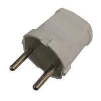 Вилка General прямая б/з белый GRV-P-6-R-W-IP20 (50/500)