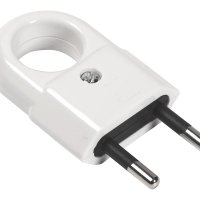 Вилка Smartbuy прямая б/з кольцо белая 6А