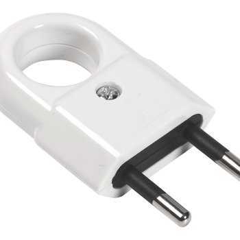 Вилка Smartbuy прямая б/з кольцо белая 6А