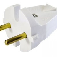 Вилка Витебск плоская 6А белый кембрик (300)