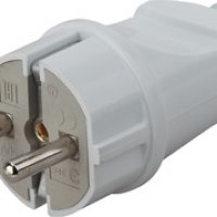 Vx2-W ЭРА Вилка с/з прямая 16A белая (24/240/5040)