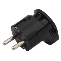 Vx3-B ЭРА Вилка с/з угловая 16A черная (24/480/3840)