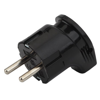 Vx3-B ЭРА Вилка с/з угловая 16A черная (24/480/3840)