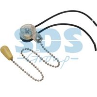 Выключатель Rexant для светильника с проводом деревянный наконечник серебро (10)