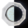 Ecola GX53 H4 LD5312 Glass Стекло 8-угольник с прямыми гранями с подсветкой  хром - матовый 38x133 (