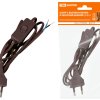 Шнур с переключателем-бра TDM 2м коричневый (80)