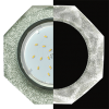 Ecola GX53 H4 LD5312 Glass Стекло 8-угольник с прямыми гранями с подсветкой хром - серебряный блеск 38x133 (к+)