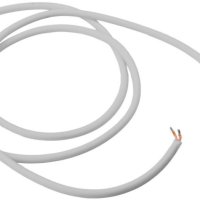 Шнур с вилкой Volsten S-LR4 1.5м прямой белый б/з ПВС 2х1 (10/150)