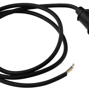 Шнур с вилкой Volsten S-LR2A 1.5м прямой черный с/з ПВС 3х1 (10/150)