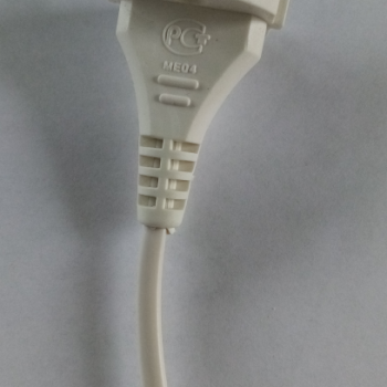 Шнур с вилкой Пересвет 1,5м ШВВП 2*0,75 белый (300)