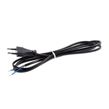 Шнур с вилкой Эра 1.8м ШВВП 2х0.5 черный (50)