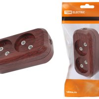 Колодка TDM 2гн 10А без заземления бук (20)