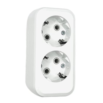 Колодка 2гн с заземлением 16А PP Omnyx (24/192)