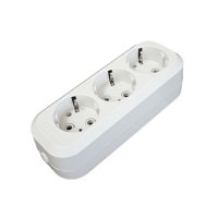 Колодка Пересвет 3гн с заземлением 10А (50)