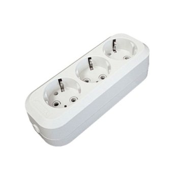 Колодка Пересвет 3гн с заземлением 10А (50)